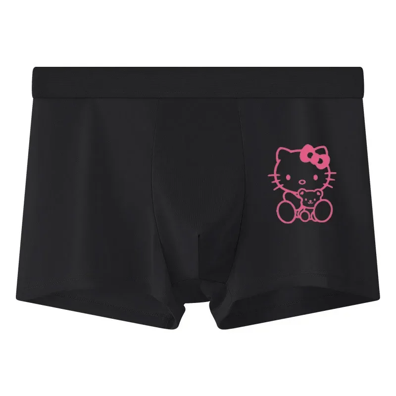 Hellokittys Couple Underwear Sexy Hot Women Low Waist Thong Underwear Thin Seamless Breathable Cartoon Men Women Underwear