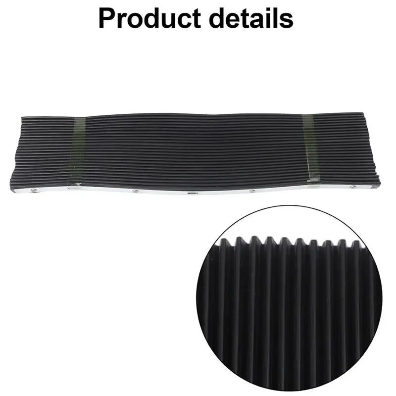 Telescopic Retractable Rubber Bellows Shield Dust Cover For Bridgeport Machine Tools Protective Accordion Design-AT64