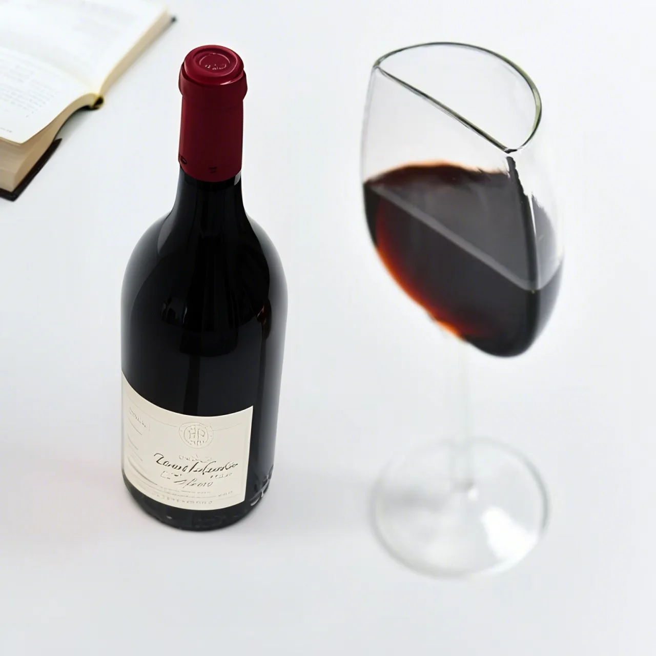 YJQ creative half red wine glass fun shape light luxury wine glass household half wine glass