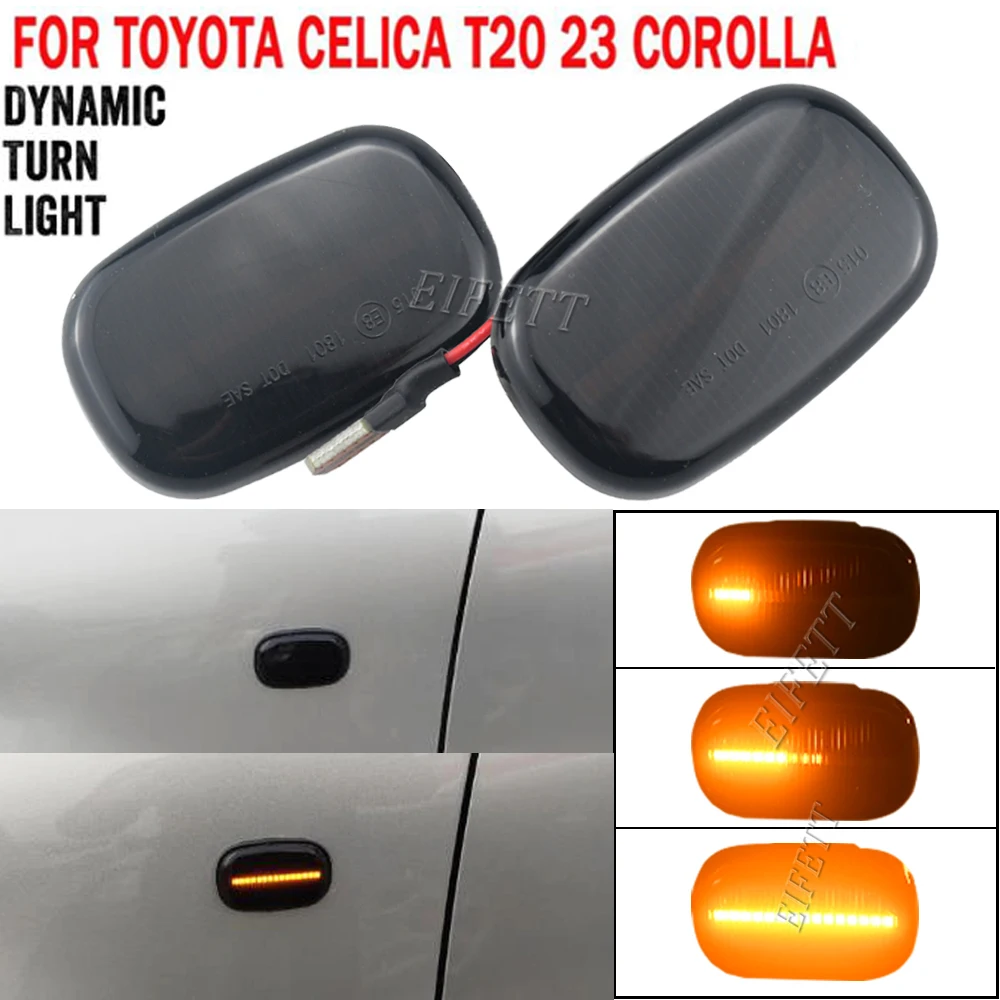 

﻿ New 2pcs Dynamic Led Side Marker Flowing Turn Signal Light For Toyota 2001 2002 2003 2004 2005 2006 2007 2008 2009 Avensis M20
