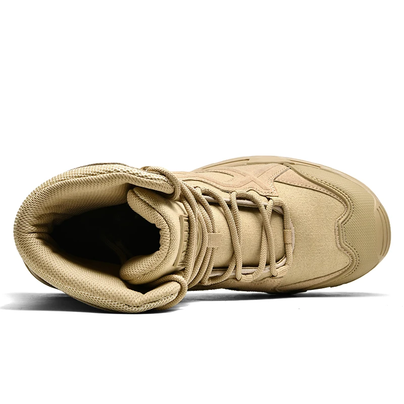 High Top Men's Tactical Shoes Outdoor Jungle Waterproof Hiking Shoes Anti Slip Desert Training Boots for Male Hunting Shoes