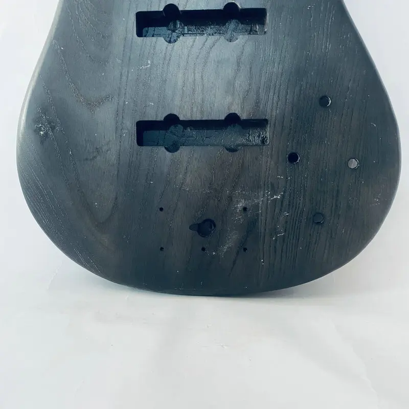 EB356 Solid ASH Wood 5 Strings Electric Bass Body Active JB Pickups DIY Replace Bass Parts Transparent Black Color