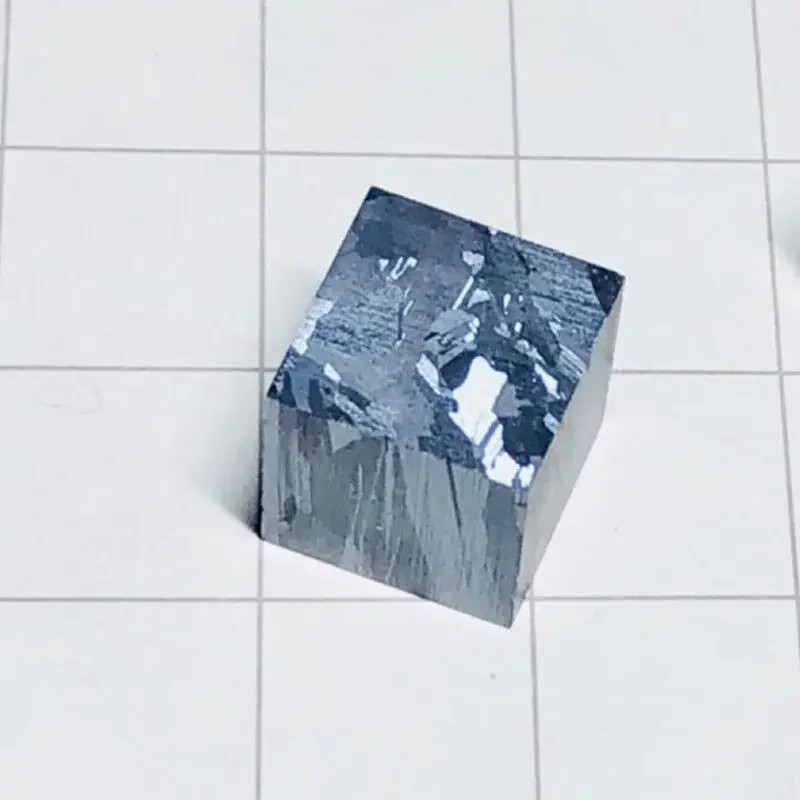 10mm Silicon Element Cube 6N Metallographic Without Lettering