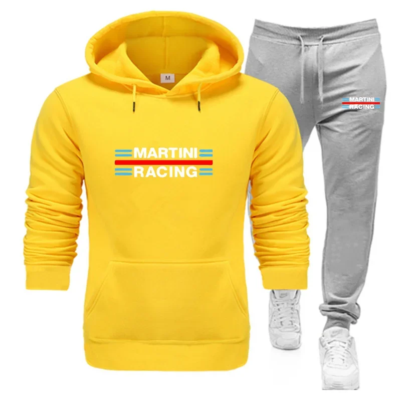 2025 neue Martini Racing Hoodie Anzug Herrenmode Hoodie Marke Hosen Casual Jogging Anzug Sport Tragen Sweatshirt Herbst Winter