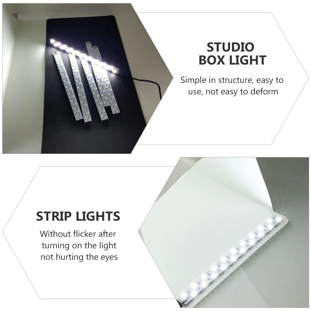 

LED Light Bar Softbox Lamp Portable 20Cm Studio Lighting Photography Supply Mini Photo Box Light LED Strip Lights