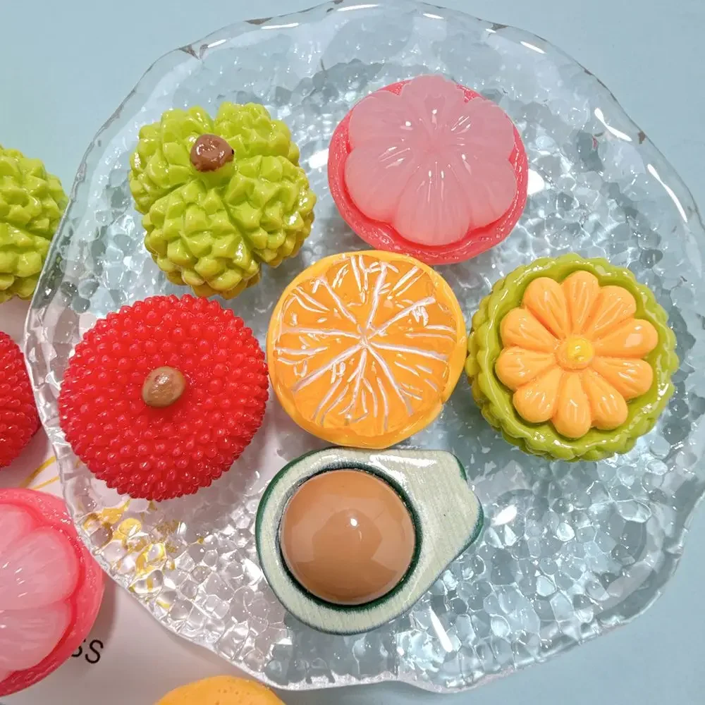 Resin 3D Mini Fruits Miniatures Flatback Cabochons DIY Jewelry Making Embellishment Supplies for Hair Clips Phone Case Decor