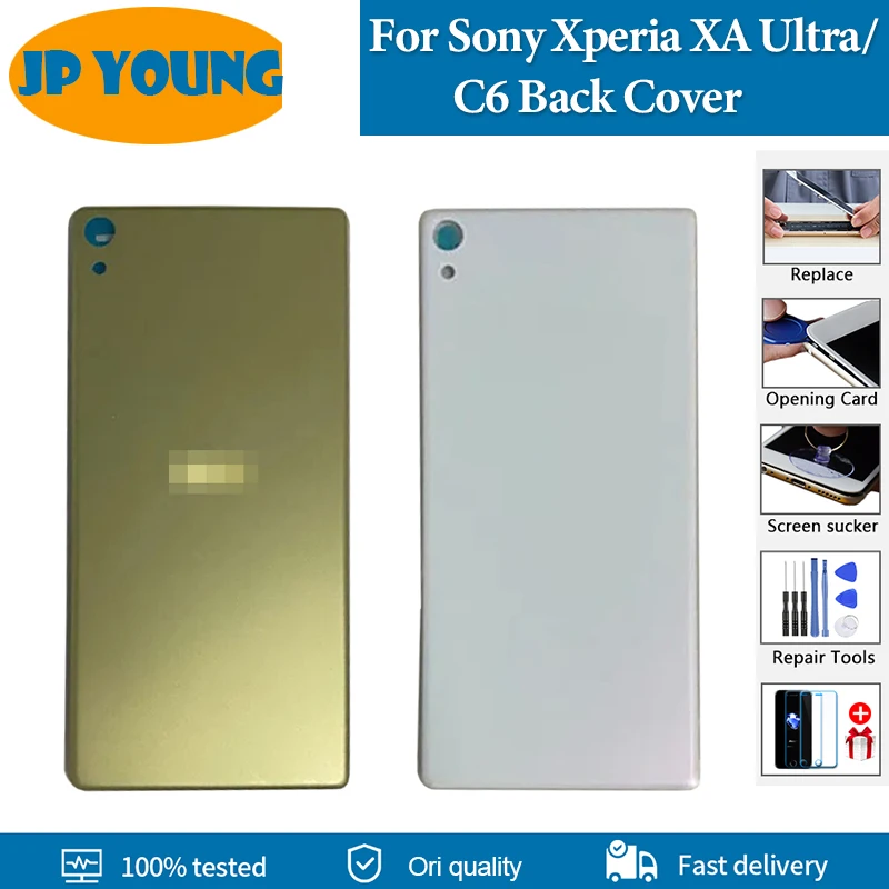 Original Back Housing Case For Sony Xperia XA Ultra Back Cover Rear Door For Sony Xperia C6 F3211 F3212 F3215 F3216 Replacment