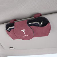 Fashion Car Sun Visor Convenient Storage Glasses Holder Multifunction Sunglasses Clip Accessory For Tesla Model 3 Model S Y X