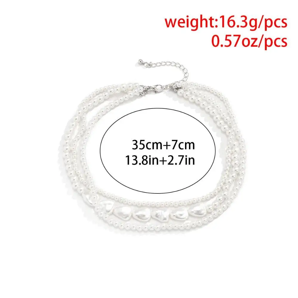 Jewelry Accessories All-match Gift Baroque Pearl Necklace Korean Style Choker Women Necklace Multi-layer Pearl Necklace