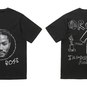 Ngôi sao bóng rổ NBA in tay áo ngắn tay, 100% cotton, áo y2k lỏng lẻo, đồ thể thao thông thường 12 Áo sơ mi NBA bán hàng chính - №11