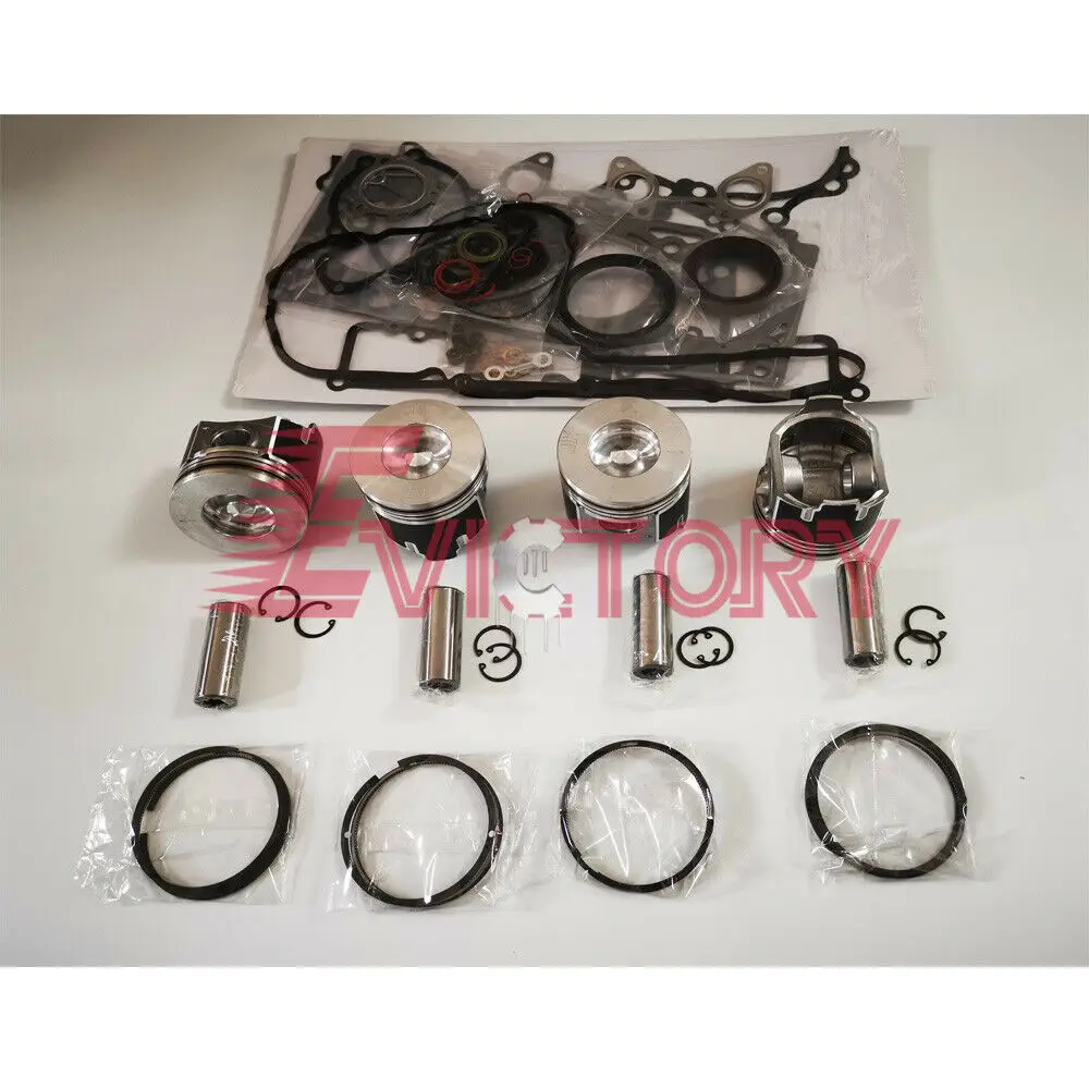 for KUBOTA V3307T V3307-DI-T rebuild overhaul kit piston ring head gasket