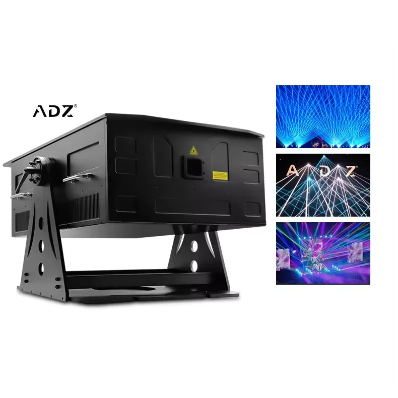 OWaterproof IP6120W Full Color RGB Animation Las er Show Equipment Projector L aser Beam Light For Las er Show Scenic Area