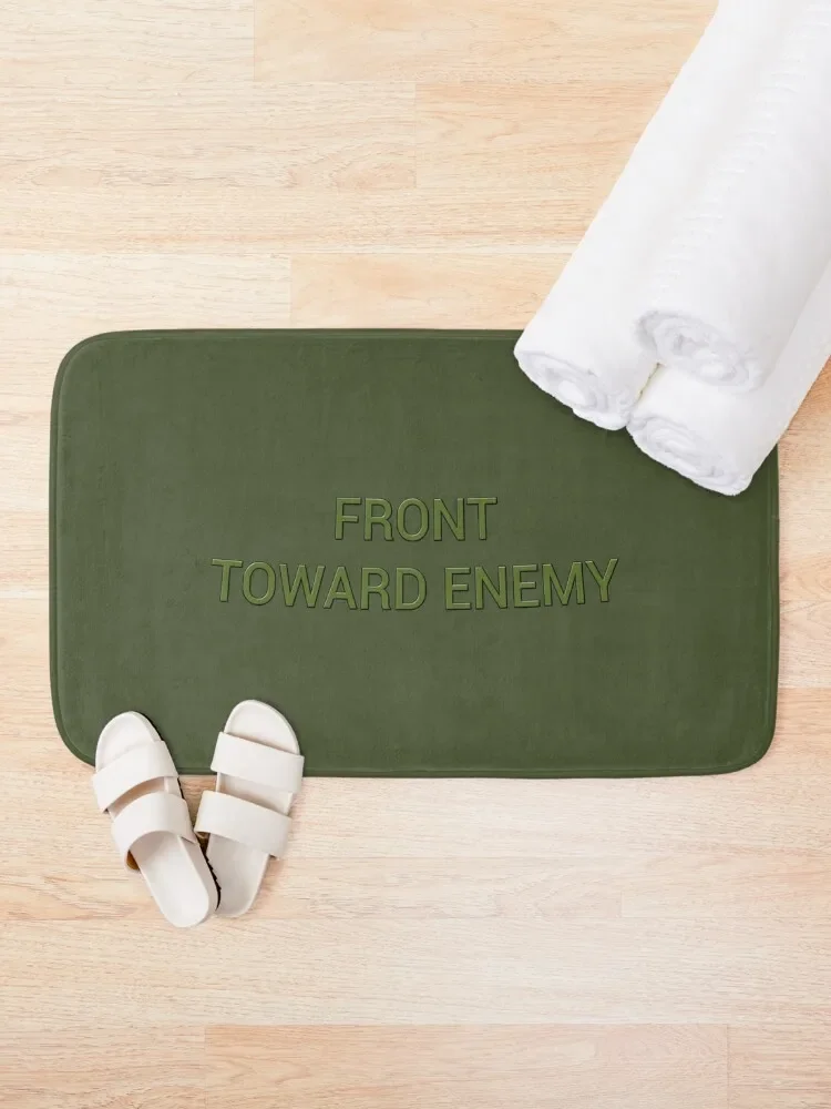 Front Toward Enemy Bath Mat For Toilet Non-Slip Bathroom Mats Bedroom Mat