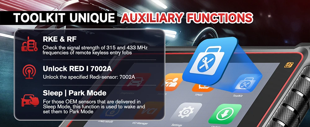 Autel MaxiCOM MK900-TS MK900TS Diagnosescanner Vollständiges TPMS Wireless Auto Scan Tool DoIP CAN FD Upgrade von MK808S TS MX900TS – Detail 9