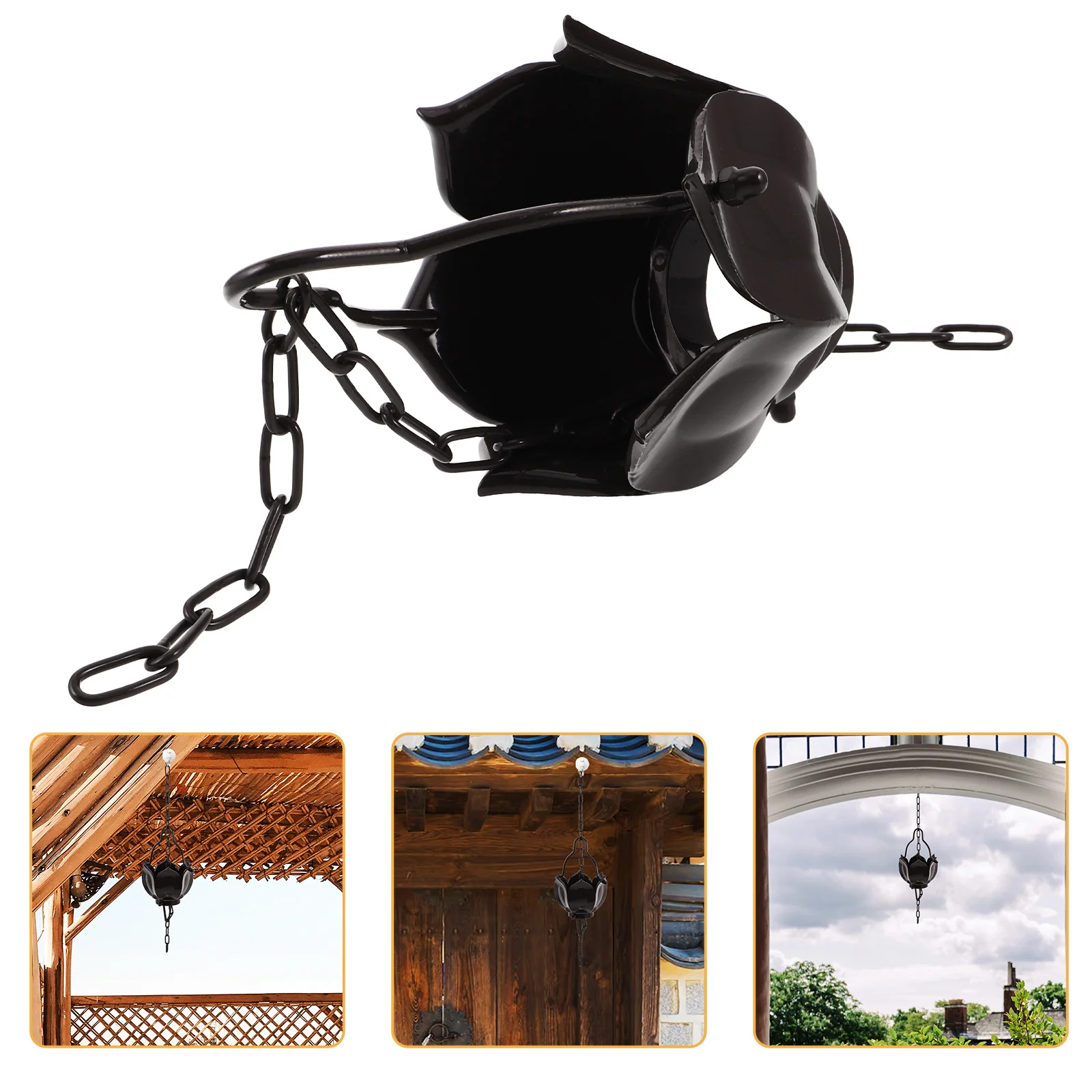 

Aluminum Alloy Rain Chain Durable Quick Drainage for Courtyard Garden Decorative Gutter Rain Chain Hanging Outdoor Decor