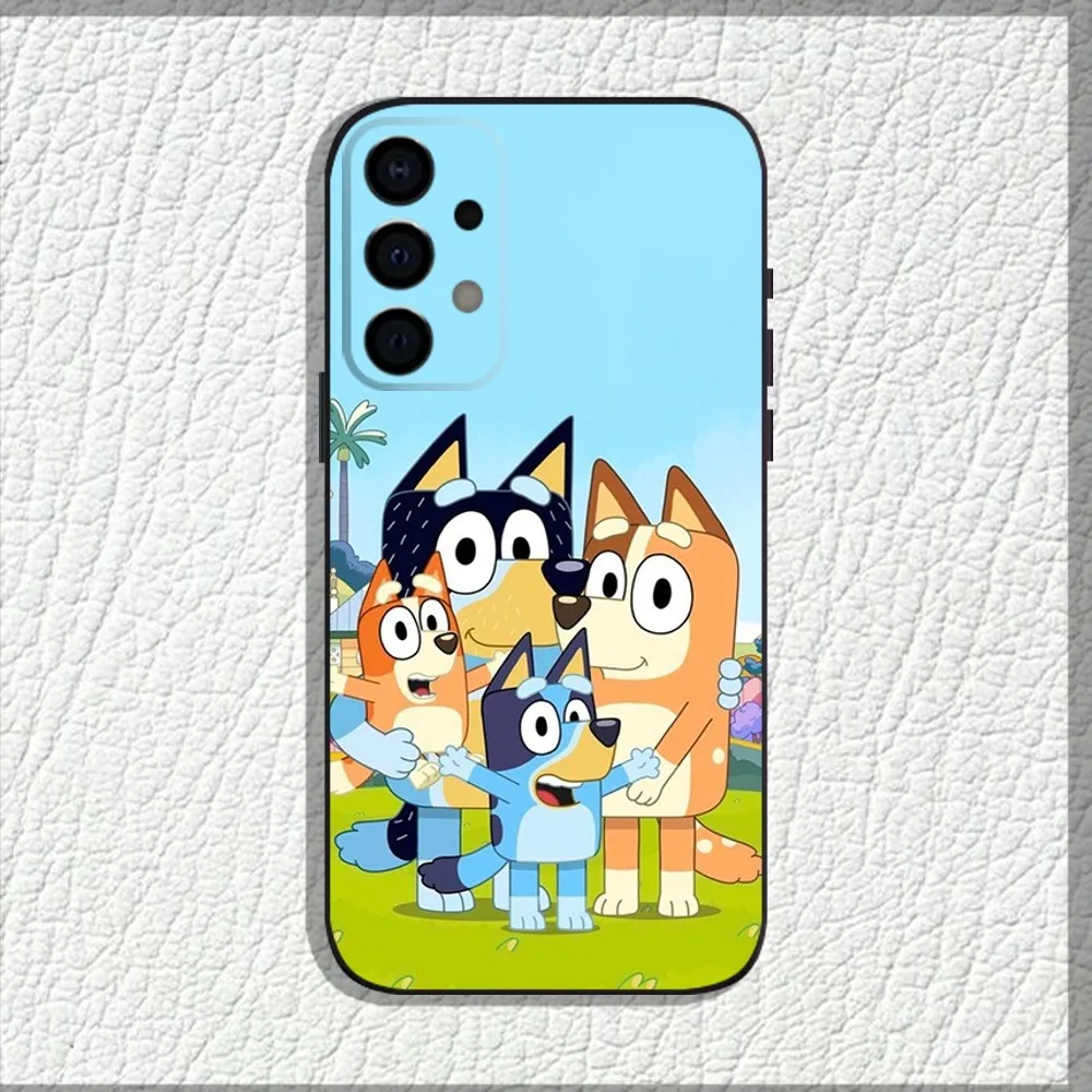 Anime Cartoon Blue-yS-B-Bingo Phone Case For Samsung Galaxy A13,A21s,A22,A31,A32,A52,A53,A71,A80,A91 Soft Black Shell