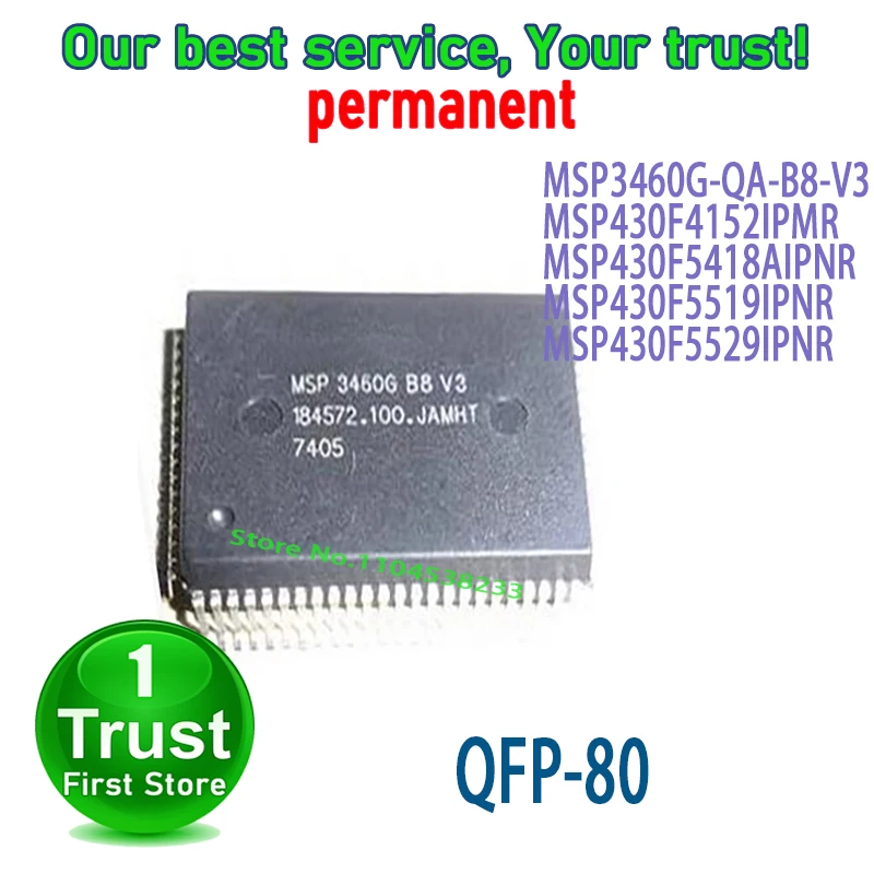 10PCS~5PCS/LOT QFP80 MSP3460G-QA-B8-V3 MSP430F4152IPMR MSP430F5418AIPNR MSP430F5519IPNR MSP430F5529IPNR