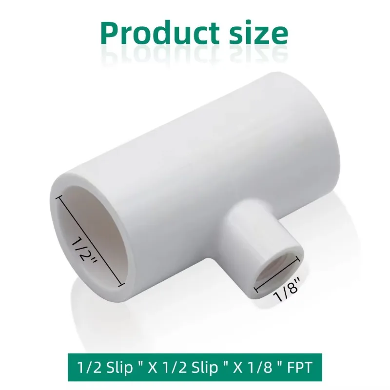 10pcs New BT Automatic Large Chicken Waterer PVC Tee Fittings Plastic Poultry Drinking Cups Used Animal Drinkers