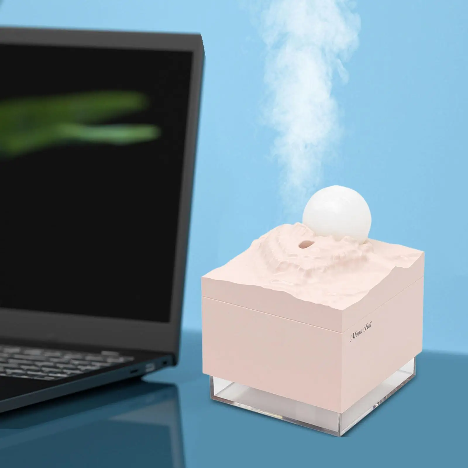 Personal Air Humidifier Silent Ambient Light Portable Two Gear Spray Creative Night Light for Nursery Hotel Cars Office Bedroom