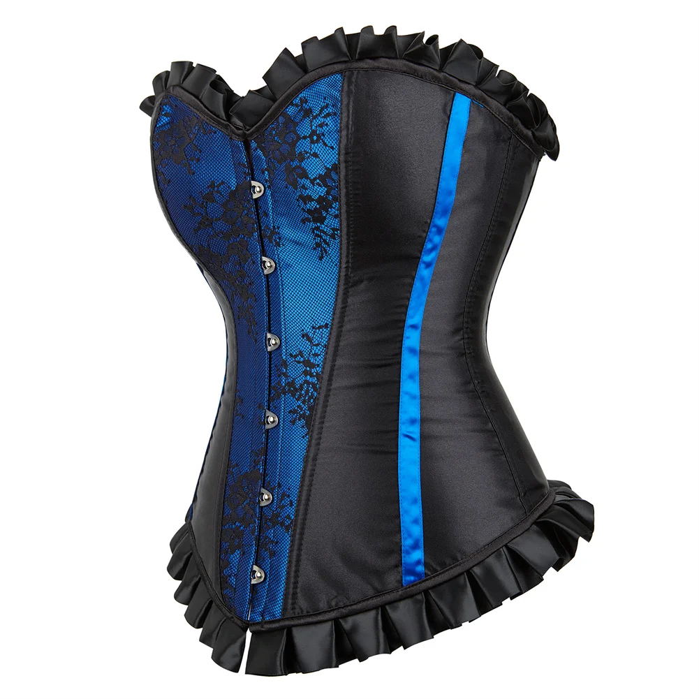 

Женский корсет, винтажный кружевной накладной корсет, сексуальный корсет в стиле бурлеск с оборками, корсаж в стиле Ренессанс, бюстье, костюмы для свадебной вечеринки, большие размеры