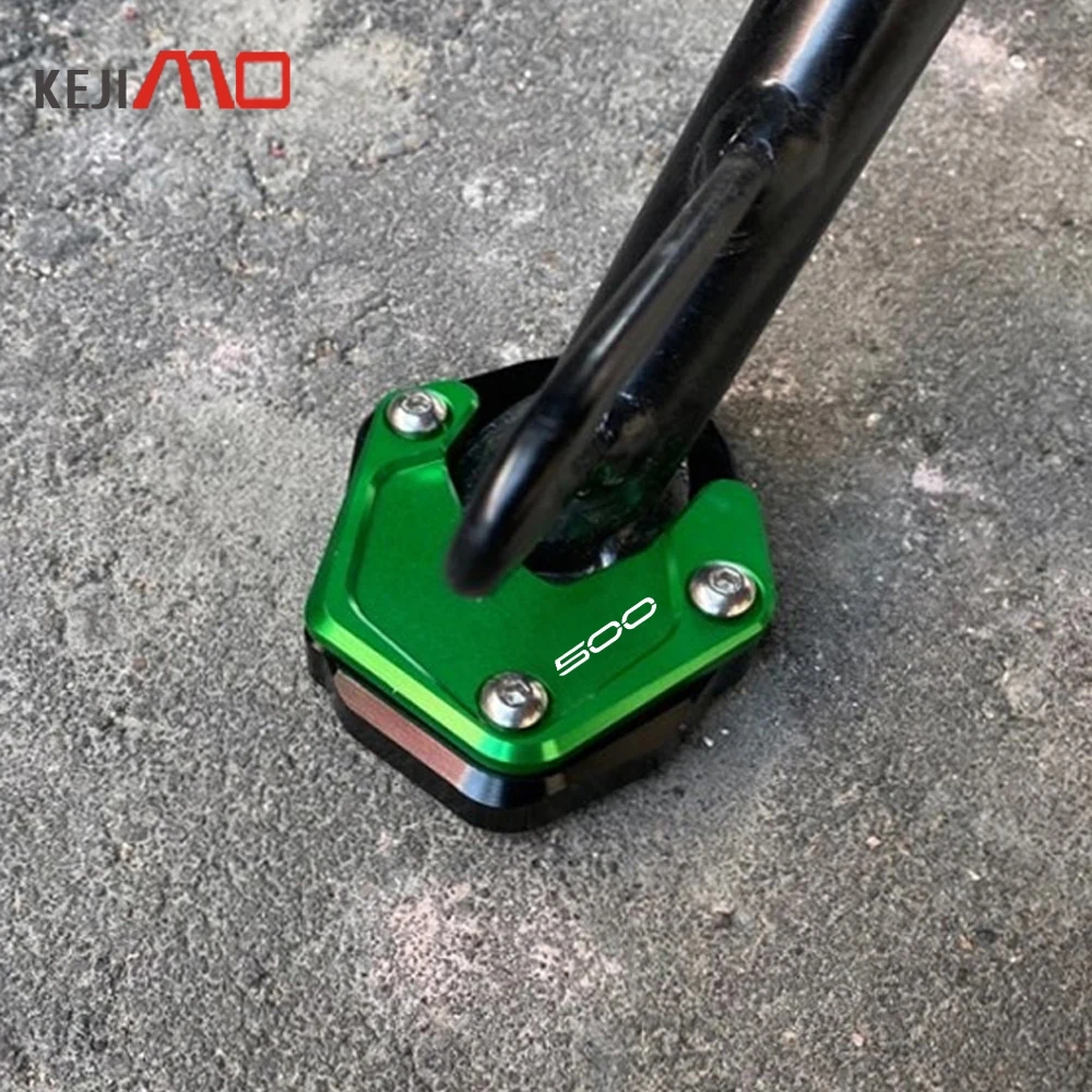 

For Kawasaki Z500 Ninja 500 Z 500 Ninja500 SE ABS 2024 2025 2026 Motorcycle CNC Kickstand Foot Side Stand Extension Support Pad