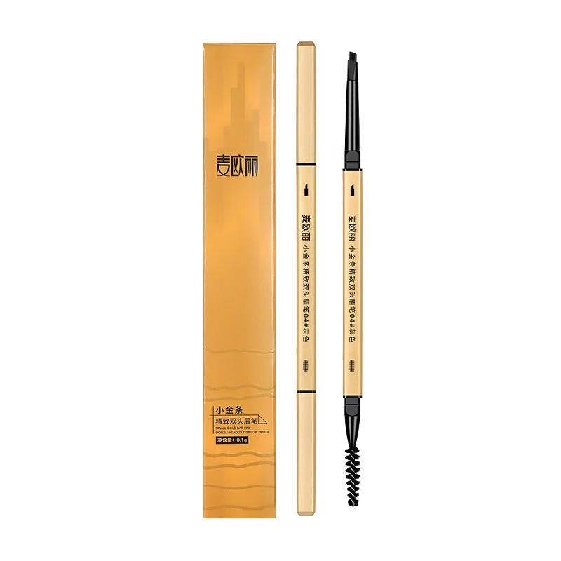 구이Petit crayon à sourcils à barre d'or imperméable et résistant à la transpiration et aux taches pour sourcils naturels 3D noyau femelle gris marron이