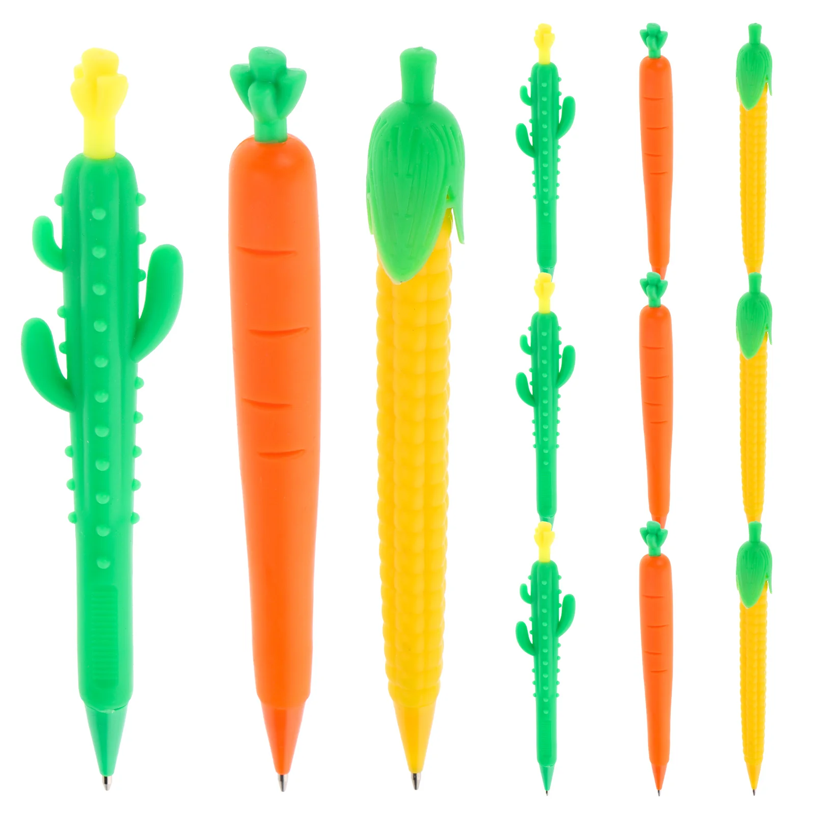 

12 Pcs Mechanical Pencil Pencils for Kids Student School Household Press-type Cartoon Lead Fancy Design Carrot