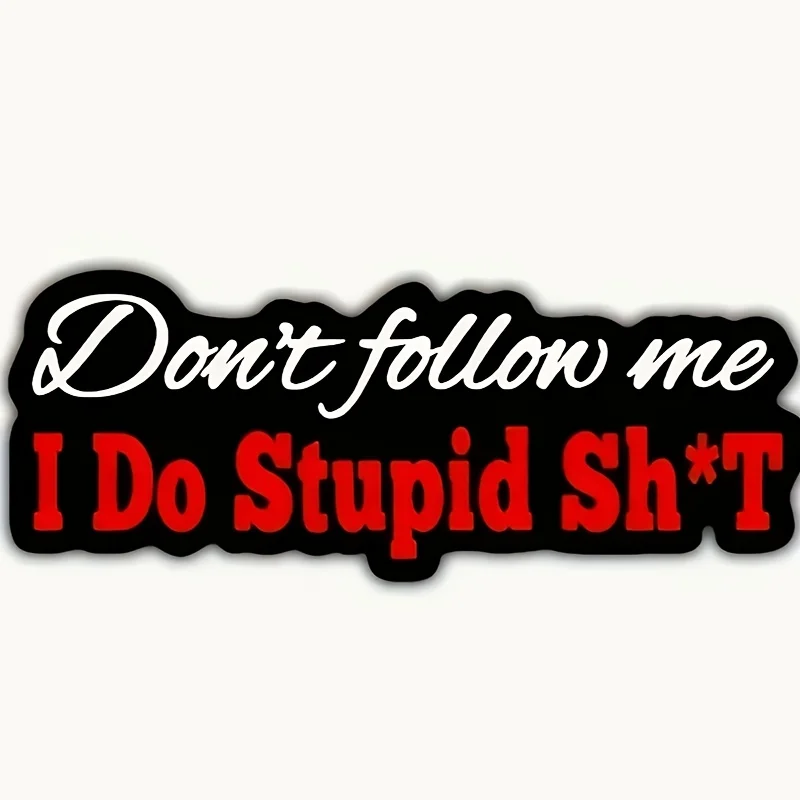 Stupid Cartoon Stickers - Suitable for Cars, Trucks, Vans, Laptops, Suitcases, Bumper Boxes, Window Table Glass Printing