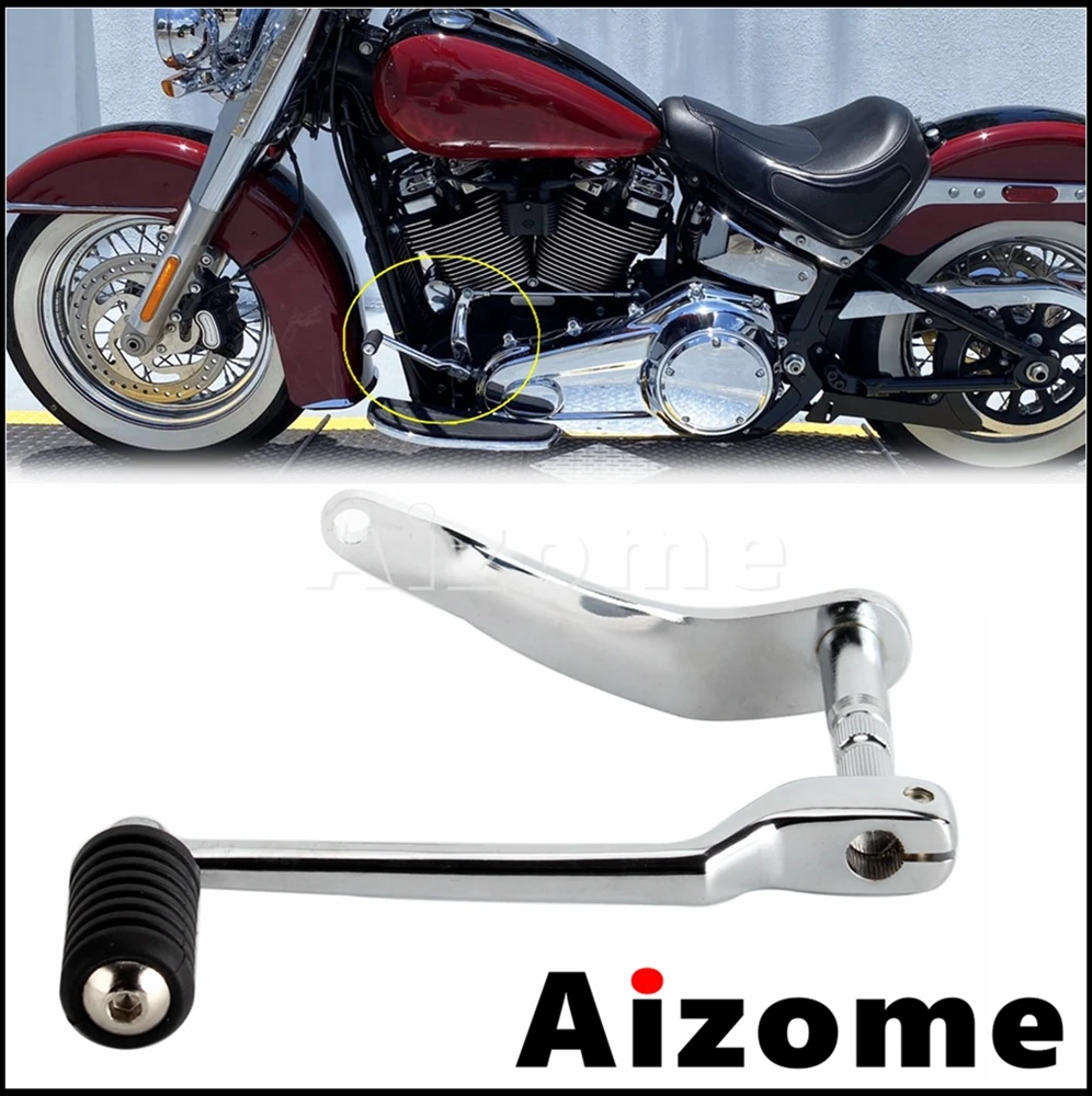 

Aluminum Motorbike Footboard Heel Shifter Foot Gear Lever Toe Shift Footpeg For Harley FL Softail 2018-uP Motorcycle Accessores