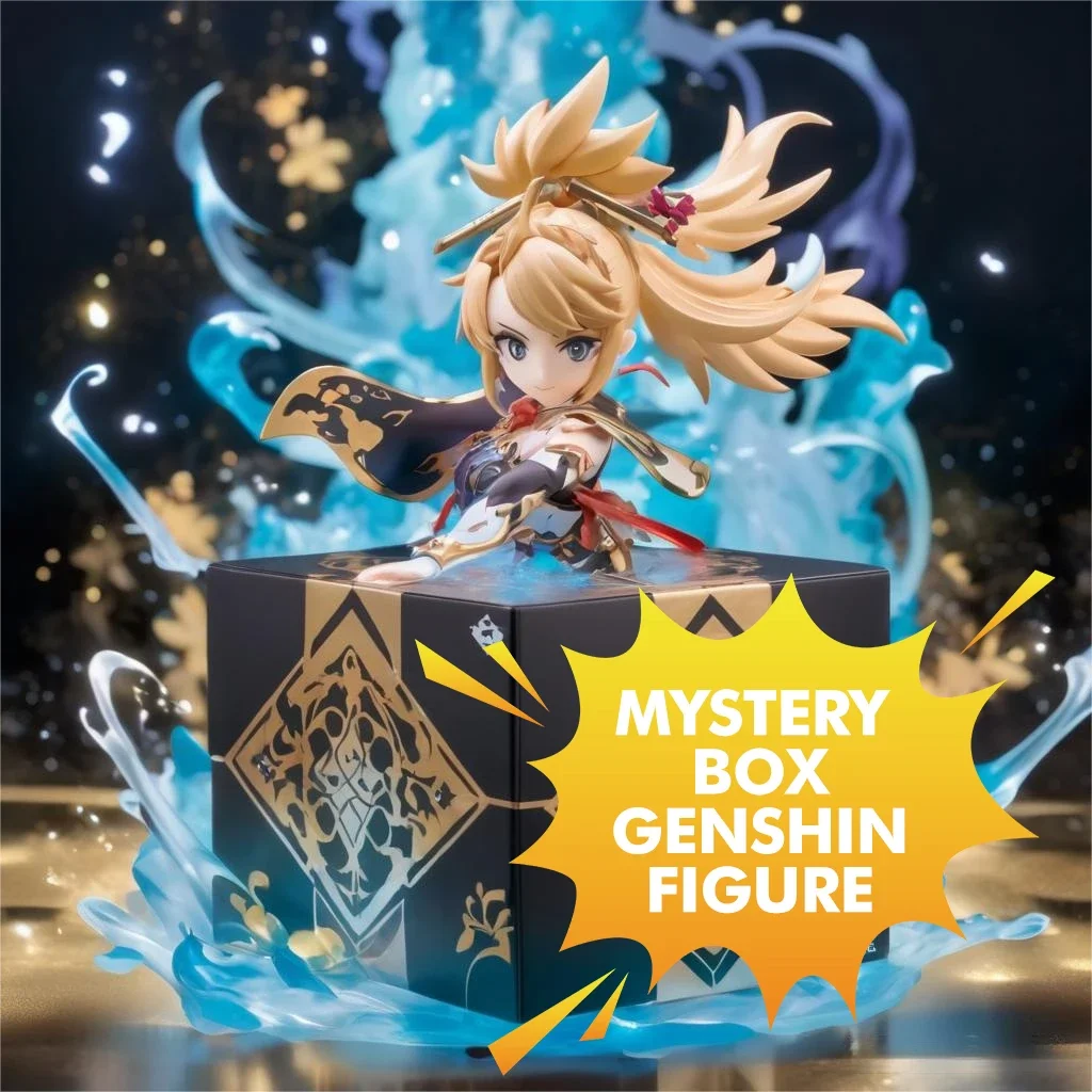 100% 15cm-40cm Big Genshin Impact Figure Mystery Box Anime Figure Game Action Figure Blind Box Genshin Mystery Box Impact Lucky