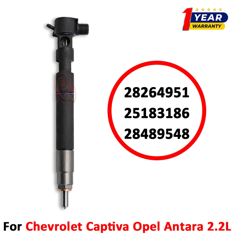 Euro5 Diesel Fuel Injector Nozzle 28264951 25183186 28489548 For Chevrolet Captiva Opel Antara 2.2L