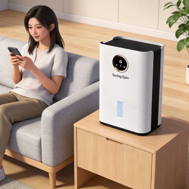 5L 60W Low Noise Portable Dehumidifier Ultra Quiet Anti-Mildew Air Purification Moisture Remover Dryer