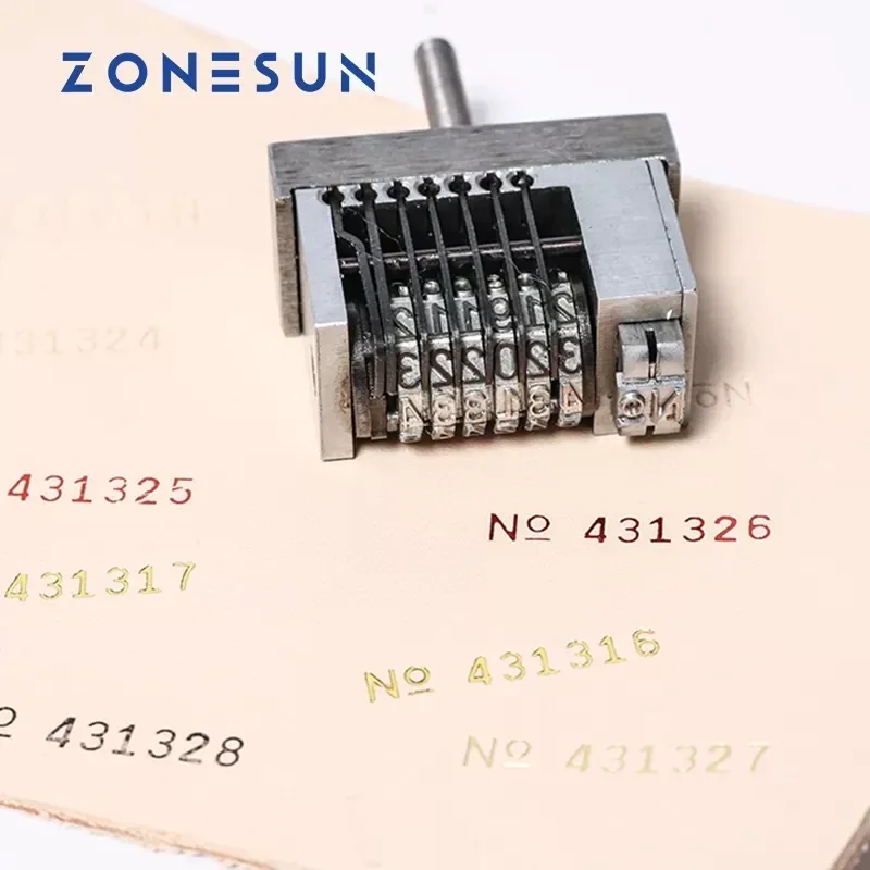 ZONESUN คู่มือ Hot Stamping เครื่องพิมพ์อุปกรณ์เสริมริบบิ้นความร้อนโทรออก Coding เครื่องมืออะไหล่หมายเลขการผลิตคูปองพิมพ์