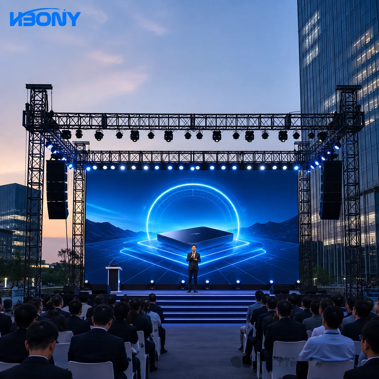 

Professional P2.6 HD Indoor Stage LED Rental Screen Front Maintenance for Corporate Event Meeting Conference Stage Performance