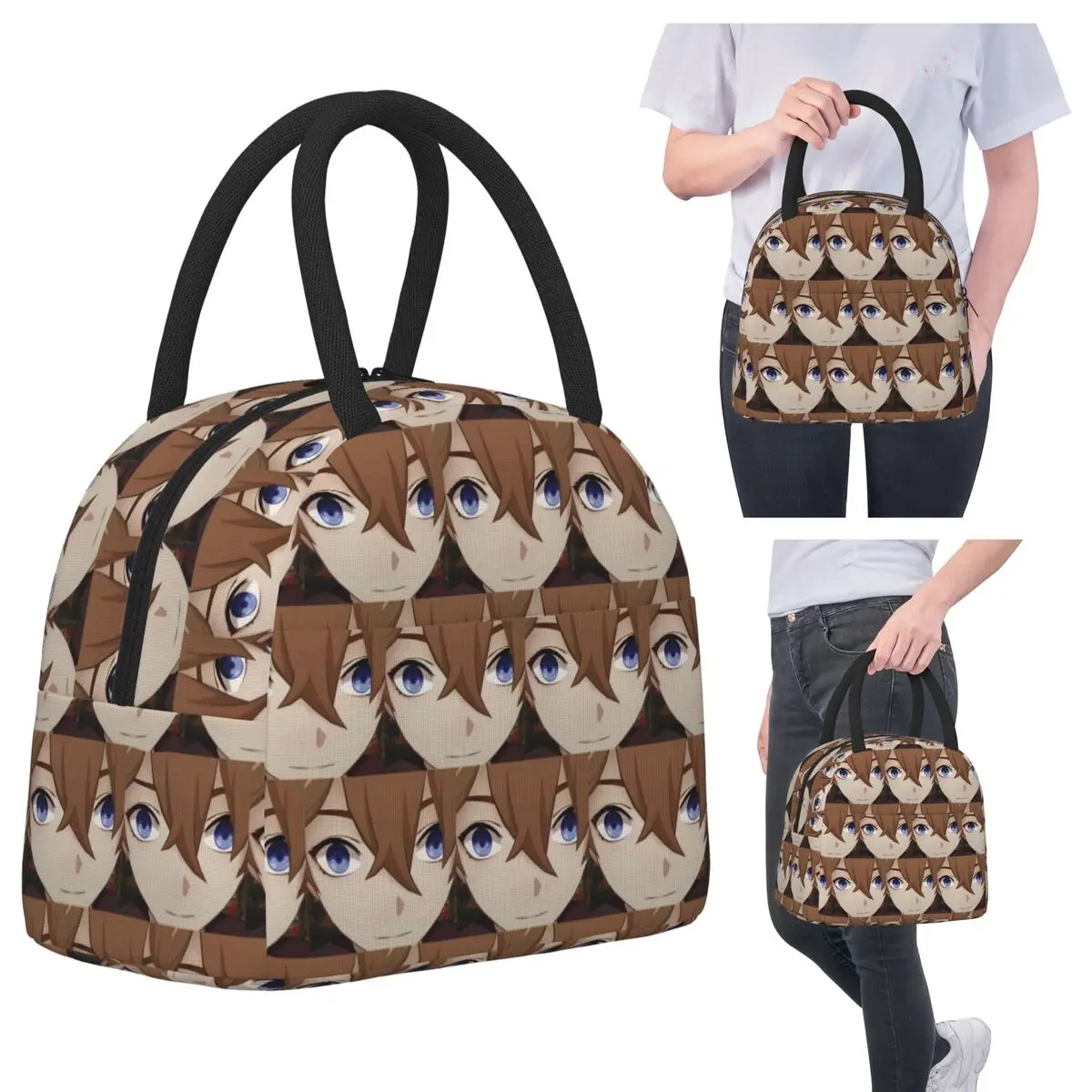 

Childe Genshin Impact Genshin Impact Cursed Childe Insulated Lunch Bag for Kids School Cooler Thermal Food Box Tote Lunch Boxes