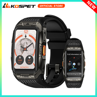 KOSPET TANK X2 Ultra GPS Smart Watch Men 3D Curved Screen Stainless Steel Body Compass Altimeter Barometer Waterproof Smartwatch