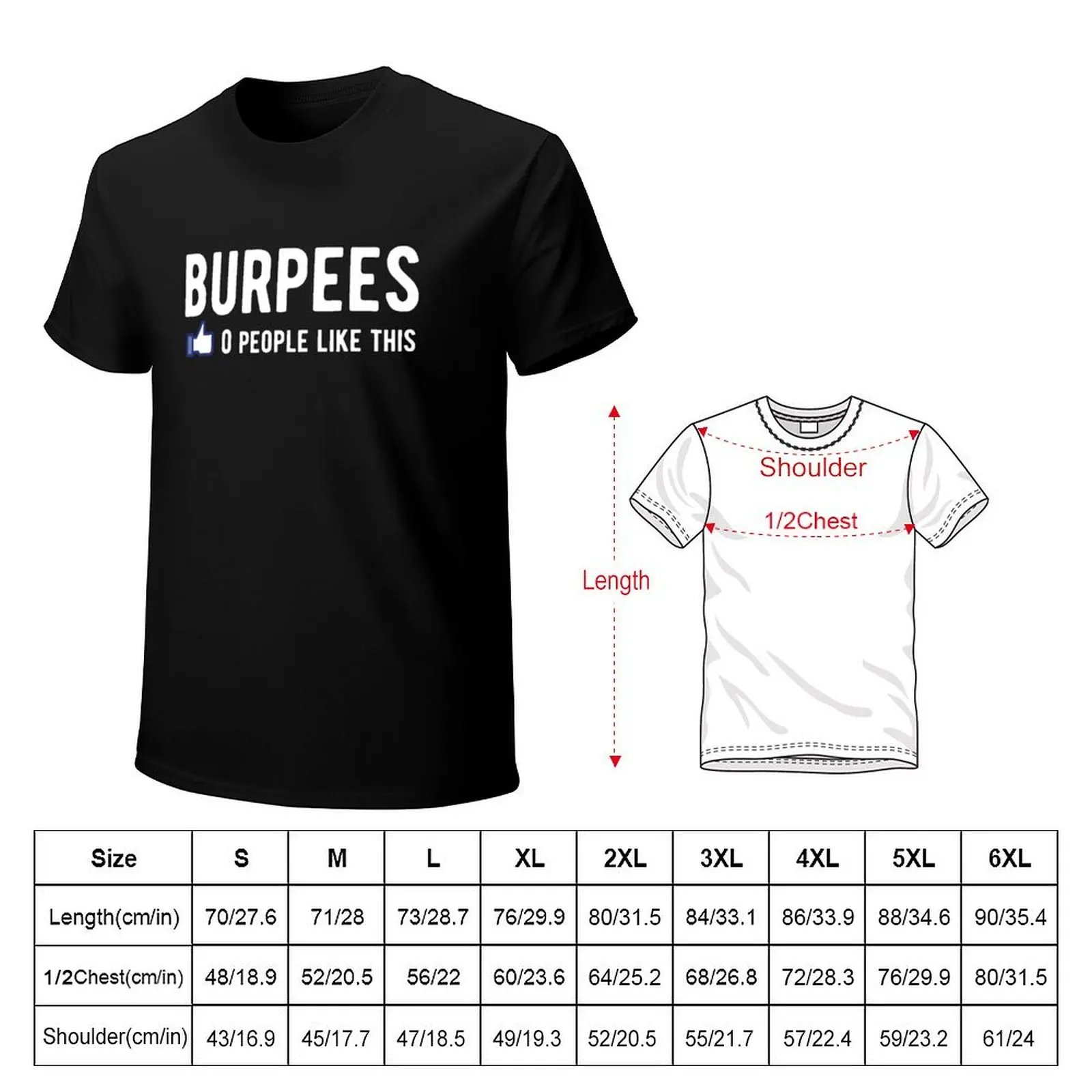 Burpees 0 People Like This T-Shirt Sweat Absorbing Sports Tee Shirt
