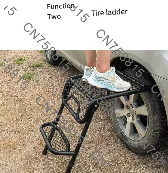 Outdoor table, outdoor ladder, household ladder, folding ladder, outdoor household multi-function tire table ladder