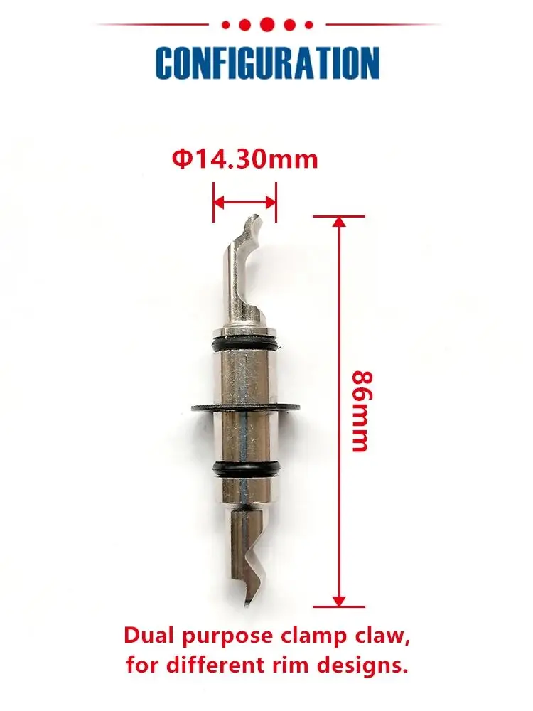 3d wheel alignment clamp claw size 14.30(diameter)x86(length)mm  (16 pieces)