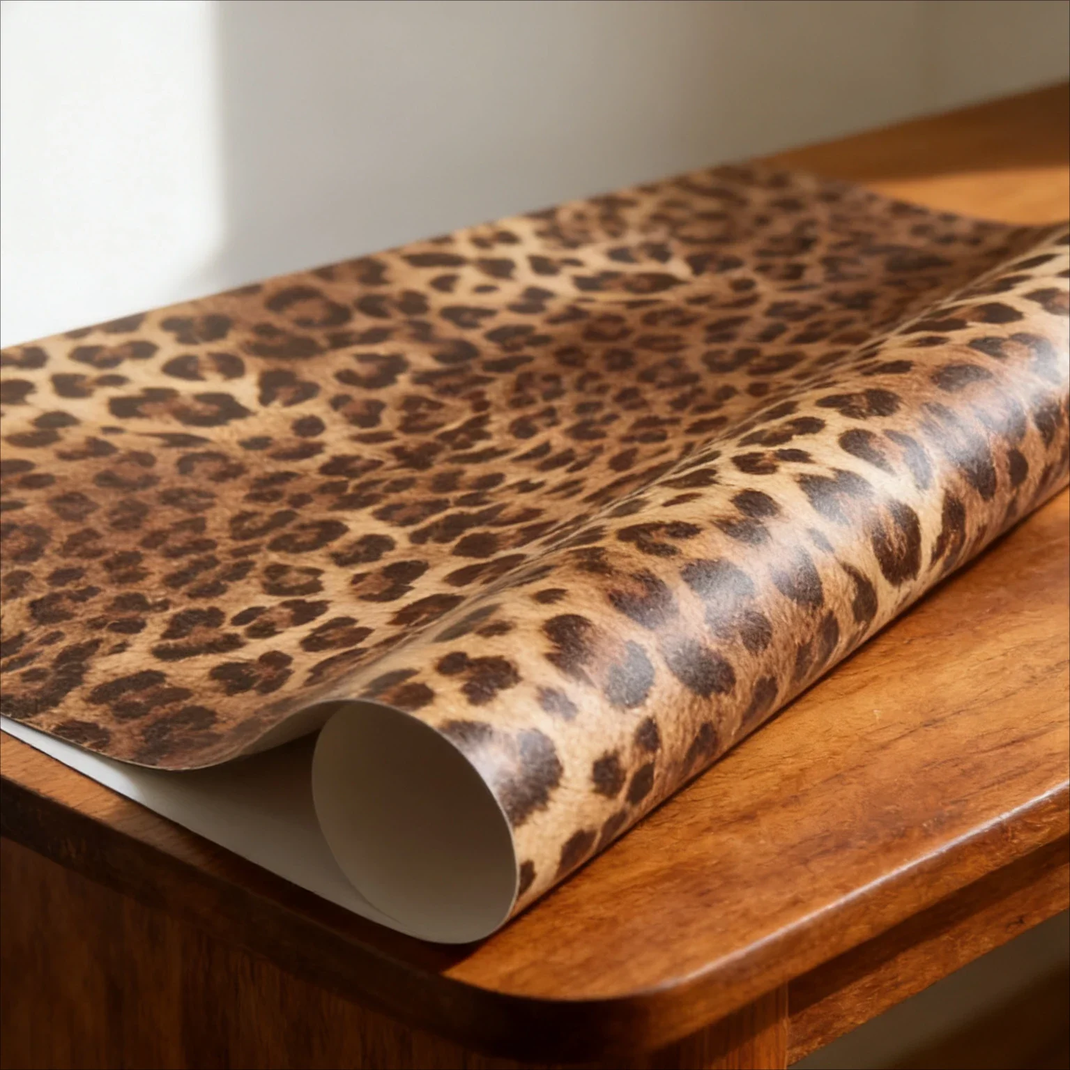 Leopard Print Self-adhesive Wallpaper for Home Decoration Dining Room Living Room Bedroom TV Background Wall PVC Sticker