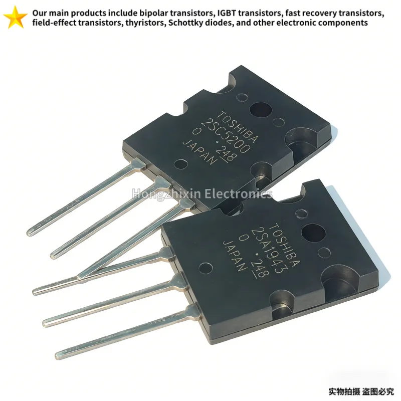 5-10 sztuk na sprzedaż Oryginalny tranzystor wzmacniacza audio 2SA1943 2SC5200 A1943 C5200 TO-3PL PNP 15A 230V 150W — zdjęcie produktu 3
