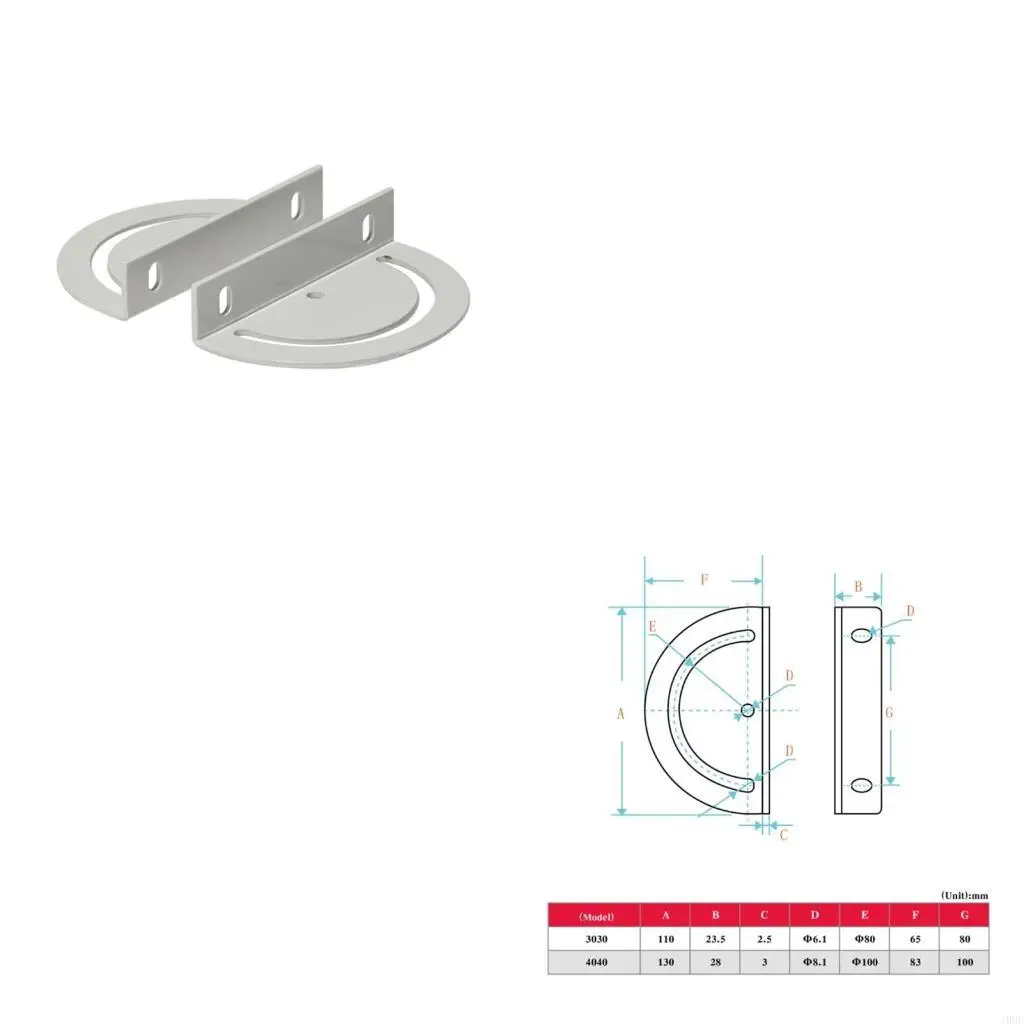 

J0MC Многофункциональные 180 -градусные алюминиевые профили 3030 4040 перекрестная тарелка для энтузиастов и настройки и