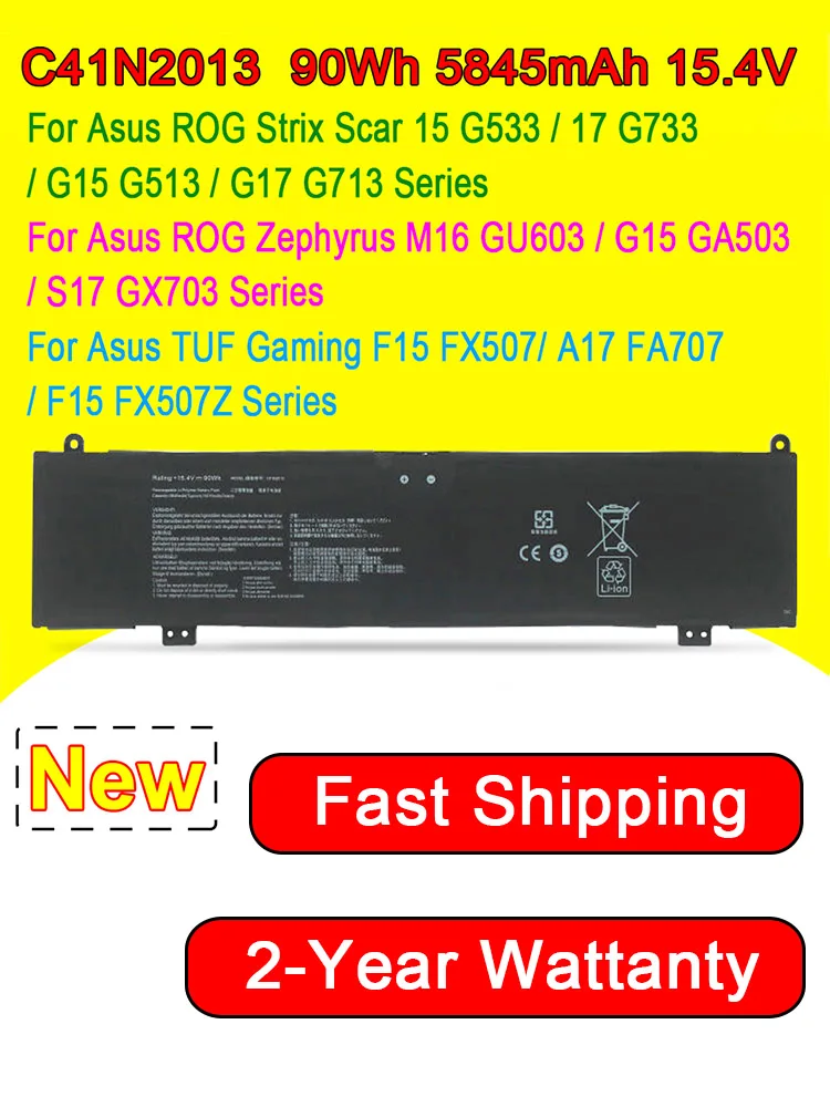 Batterie d'ordinateur portable pour ASUS ROG Strix G15 G513 G713 G513QR G513QM G533 G533QR G533ZS G733ZM GA503QC F15 FX507 FA707 C41N2013