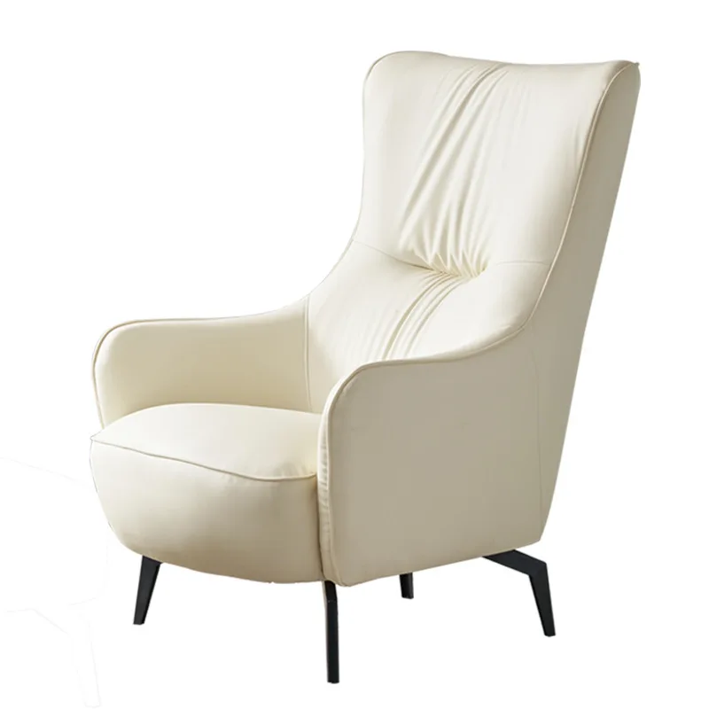 

Nordic, modern, sofa chair, minimalist, microfiber leather, casual, living room, high back