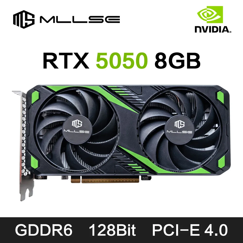 بطاقة رسومات MLLSE NVIDIA RTX 5050 8GB GDDR6 128bit Placa De Video GPU 8Pin DP*3 PCI-E 4.0 x16 Gaming #1