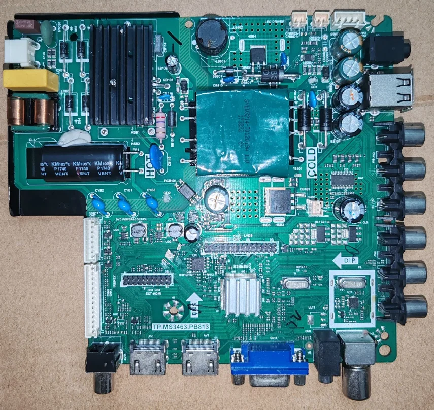 TP.MS3463.PB813  Three in one TV motherboard physical photo tested well for  V420HJ2-P04   75W   600MA