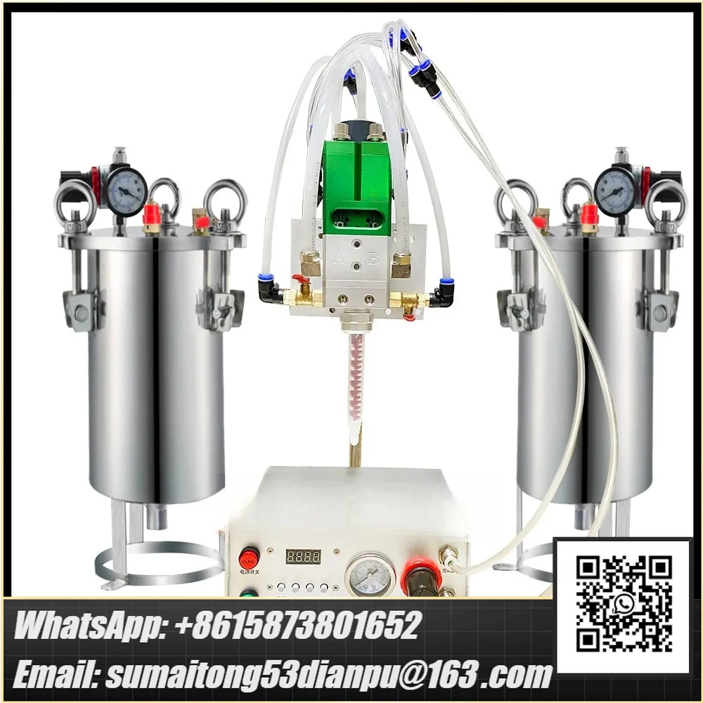 125AB High Viscosity Polyurethane Silicone Mixing Dispenser High Flow Resin Potting Machine Filling Machine