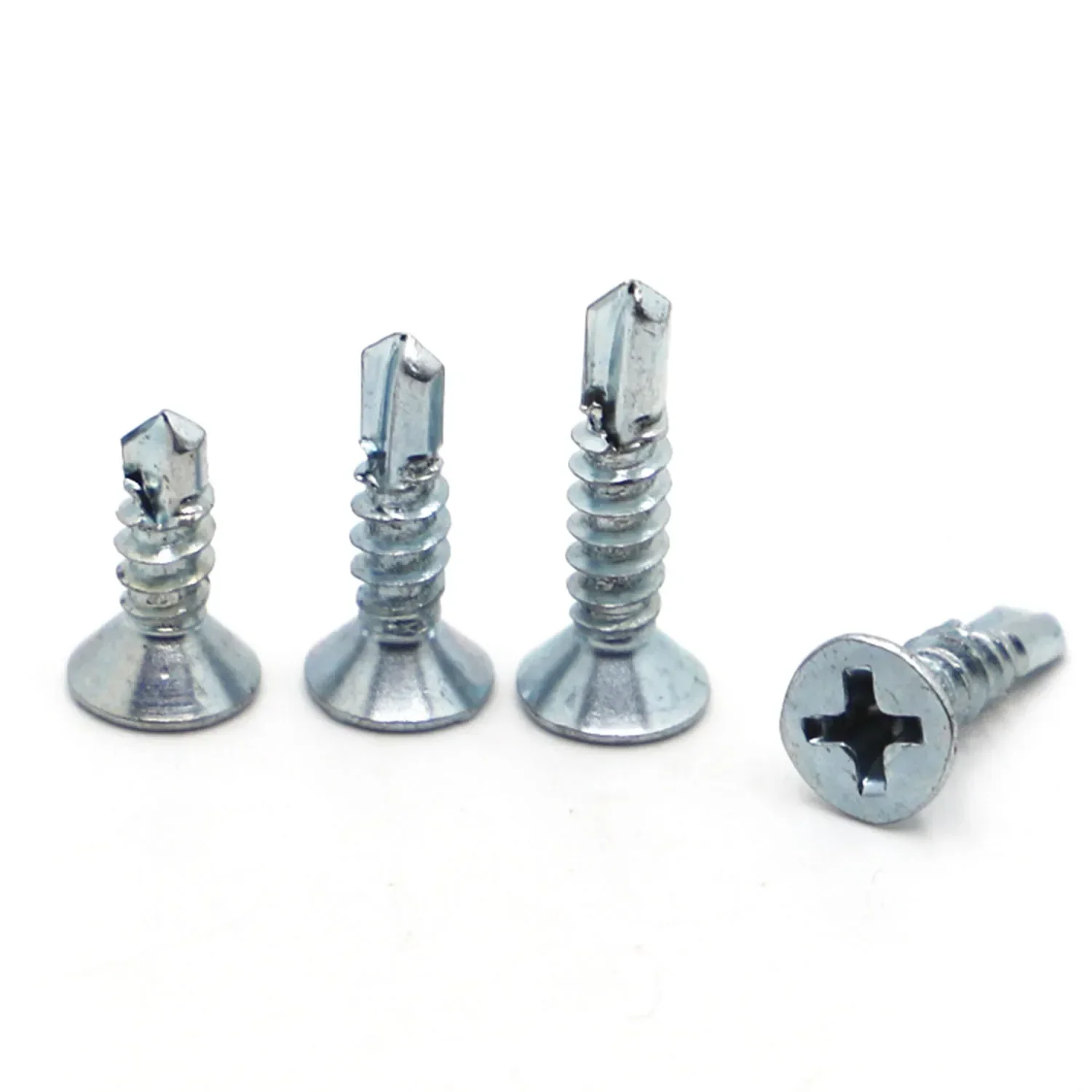 Cross Recessed Flat Head Self-drilling Tapping Screws Carbon Steel Phillips Drilling Screw M4.2 M4.8