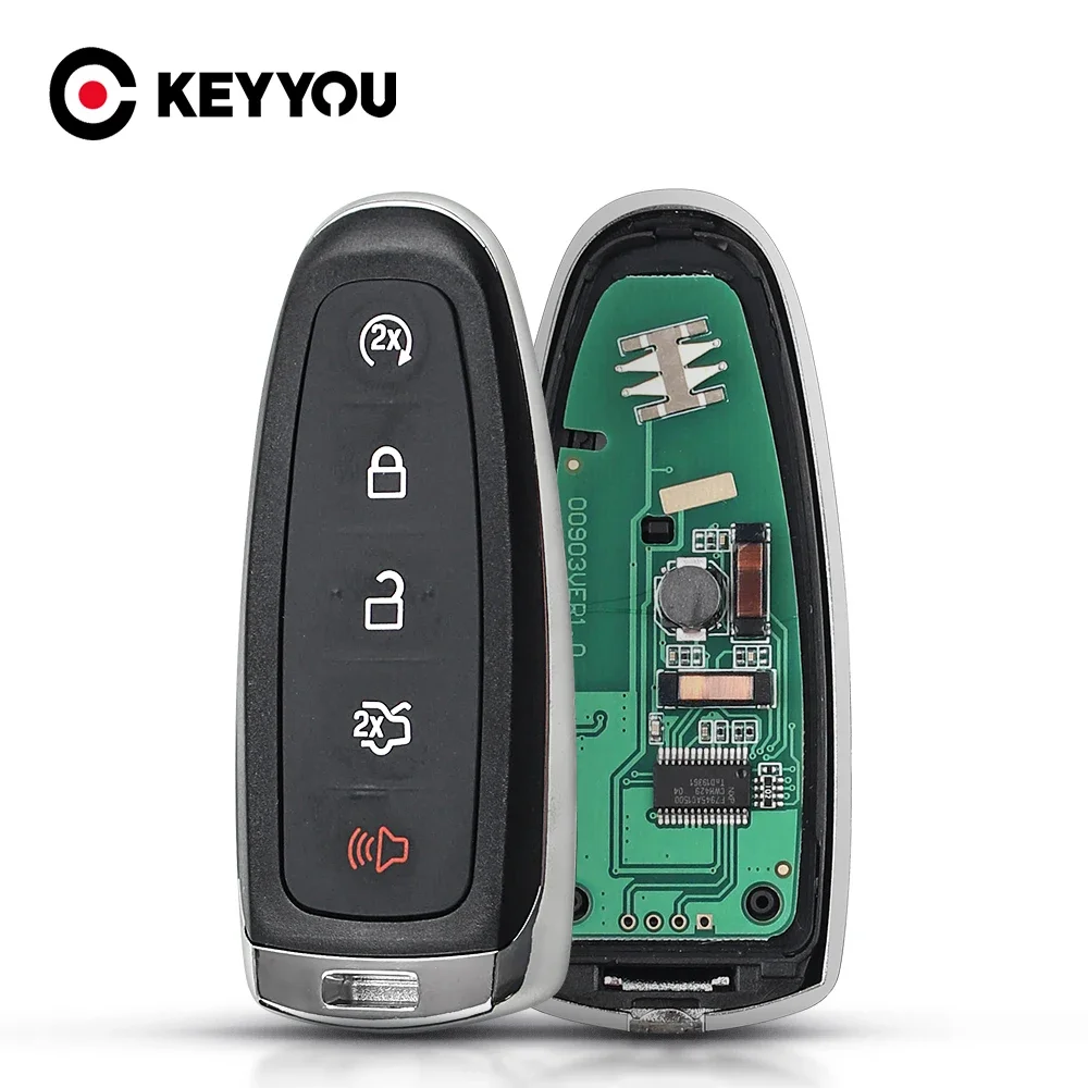 

KEYYOU Smart Remote Key For Ford Focus Edge Escape Explorer Taurus Flex 2011-2016 BT4T-15K601-JC M3N5WY8609 433Mhz ID46 Chip 4BT