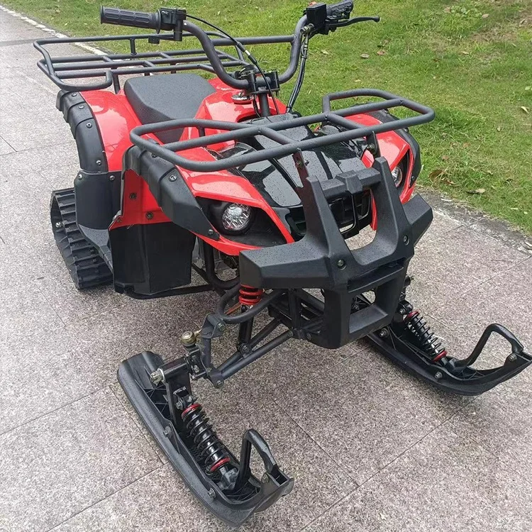 125cc, Snowmobile Motorcycle Sled Crawler Adult Four-wheeled Reverse Gear Snowmobile